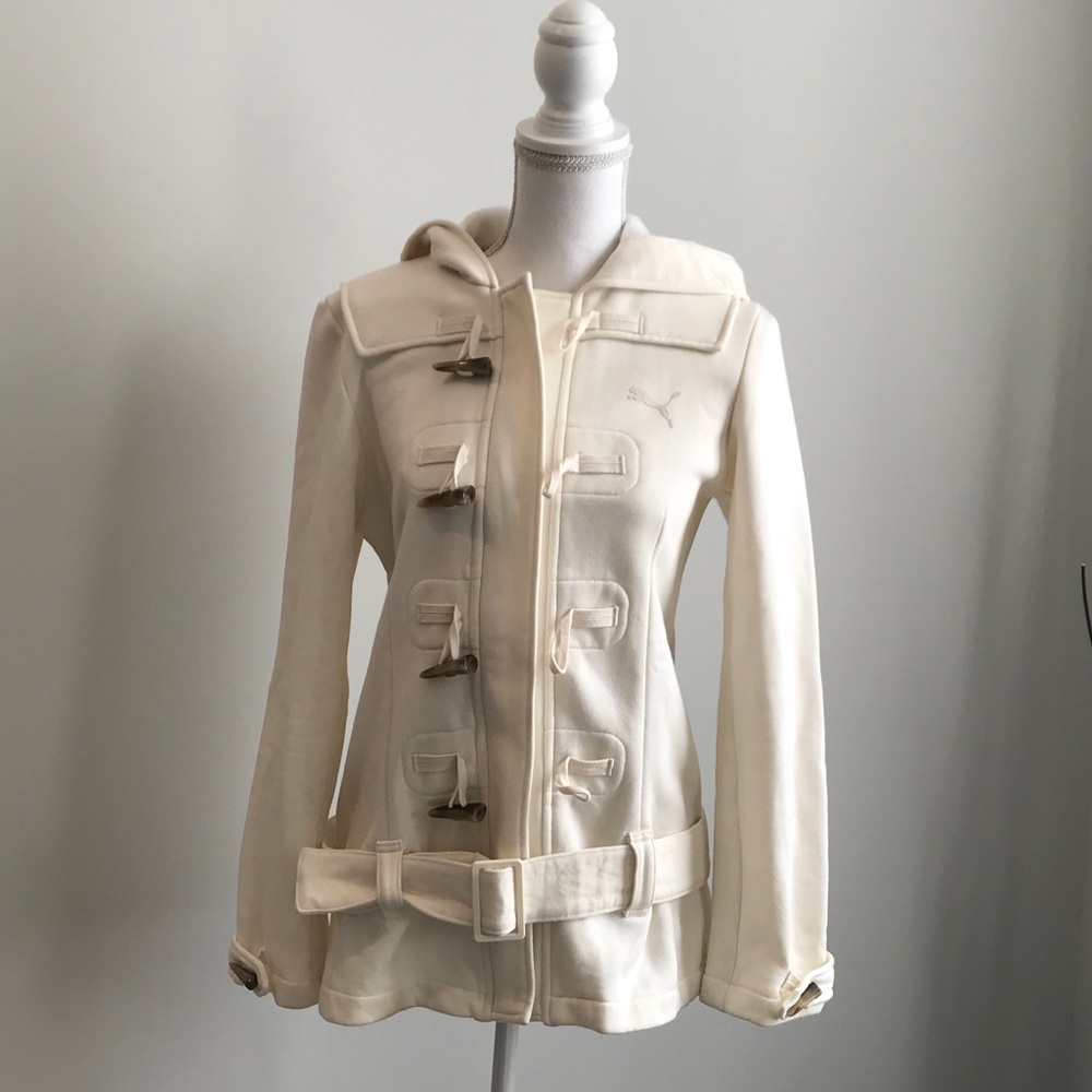 EUC Puma hooded jacket winter white